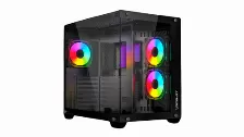 Gabinete Ocelot Gaming A-cube 1 Pc, Soporta Atx, Itx, Micro Atx, 7 Ranuras De Expansión, Color Negro, Ventana Lateral Si, Fuente De Alimentación No, 1 X Usb 3.2, 2 X Usb 2.0